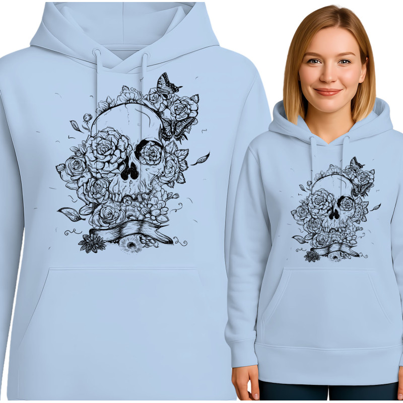 Bluza damska 'Czaszka z Kwiatami'