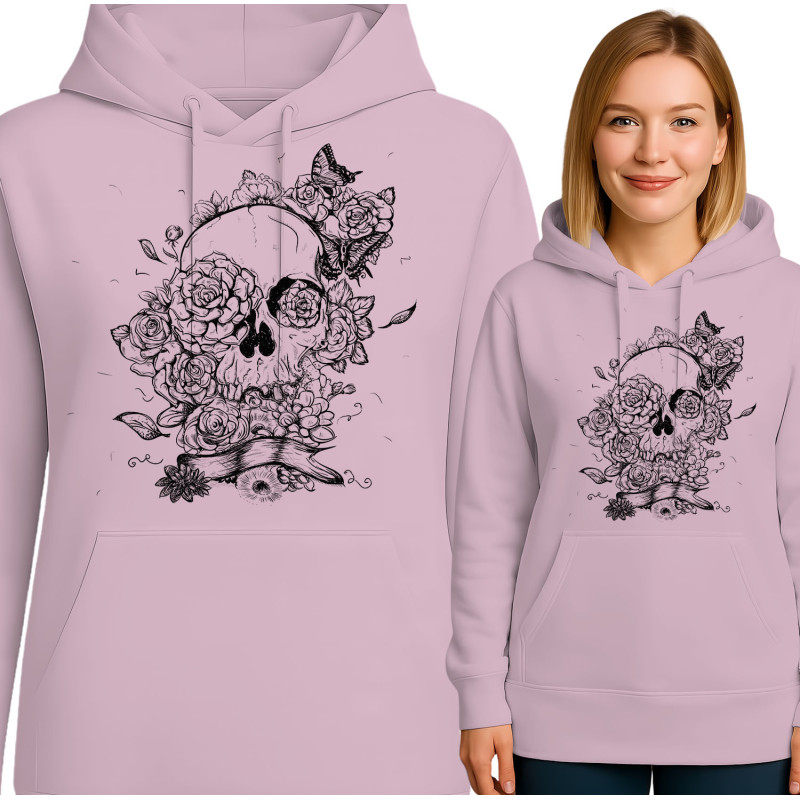Bluza damska 'Czaszka z Kwiatami'