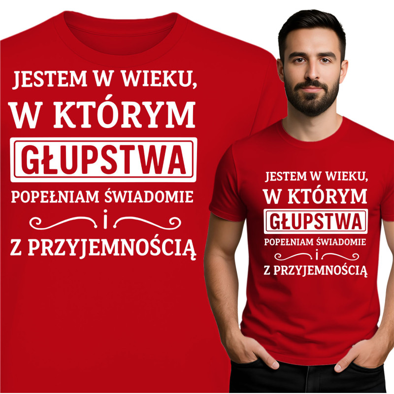 czerwony