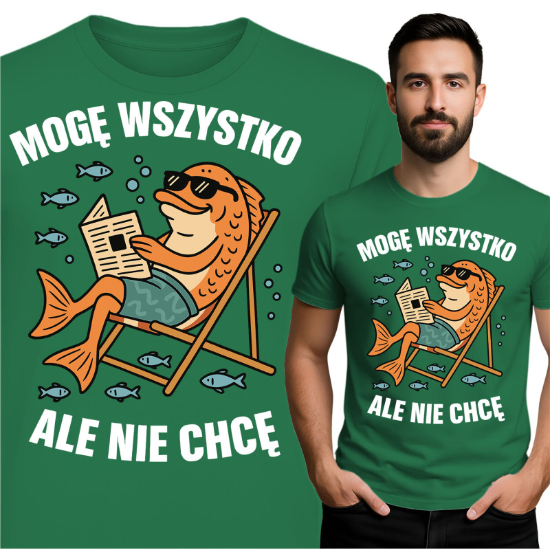 Koszulka męska 'Mogę wszystko, ale nie chcę'