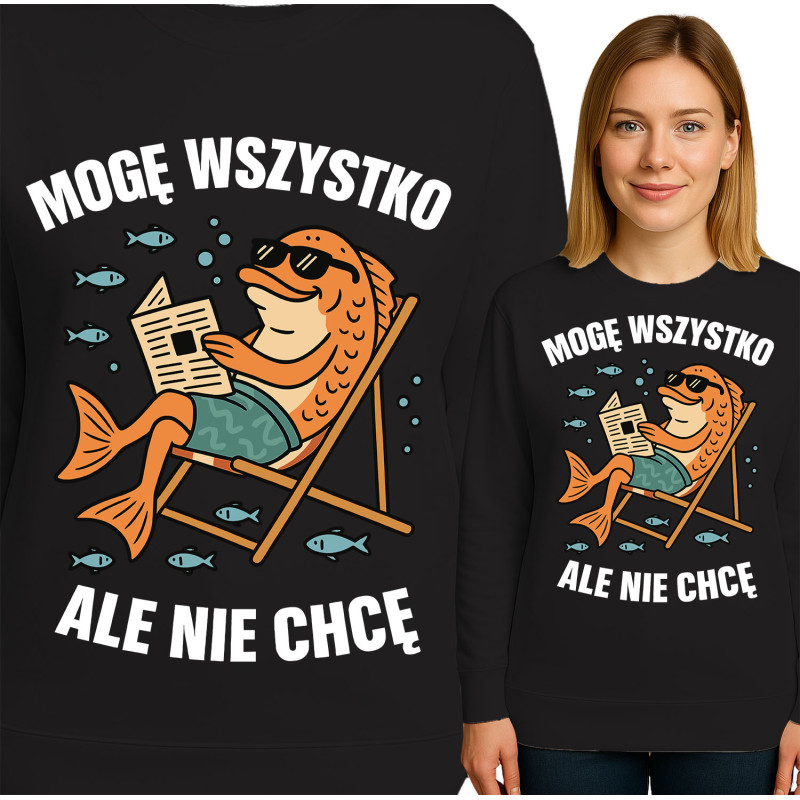 Charmante Vis Grafische Sweatshirt