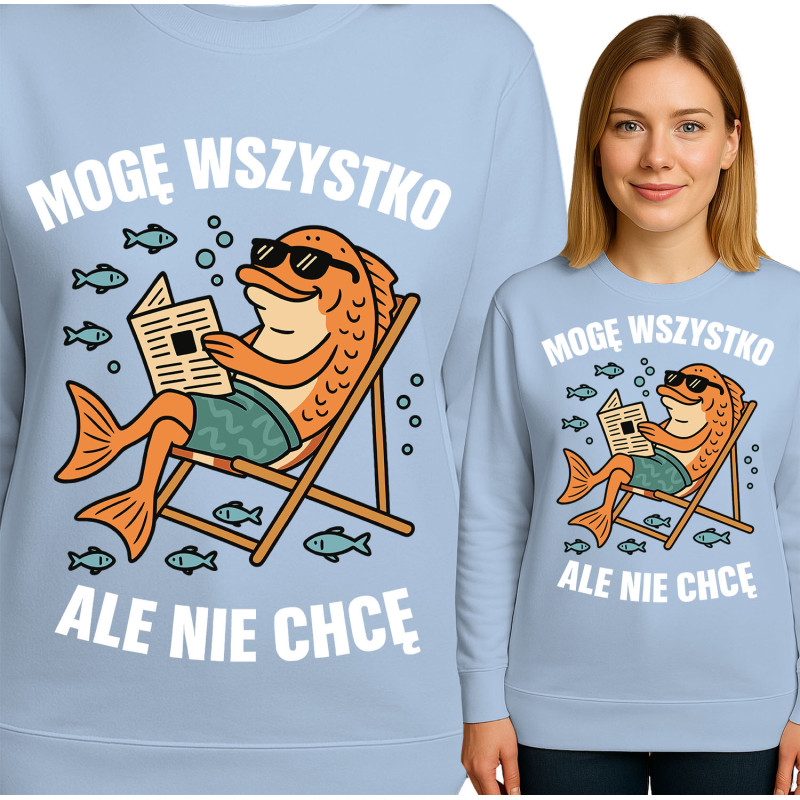 Charmante Vis Grafische Sweatshirt