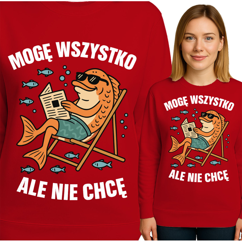 Charmante Vis Grafische Sweatshirt