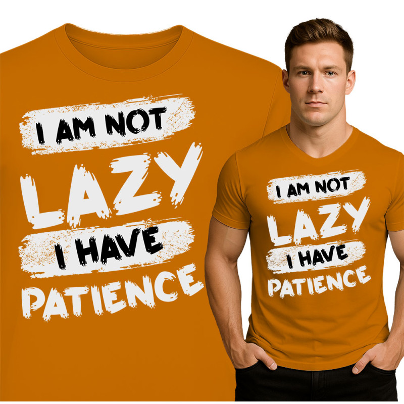 Unique Fitness Tee - I Am Not Lazy