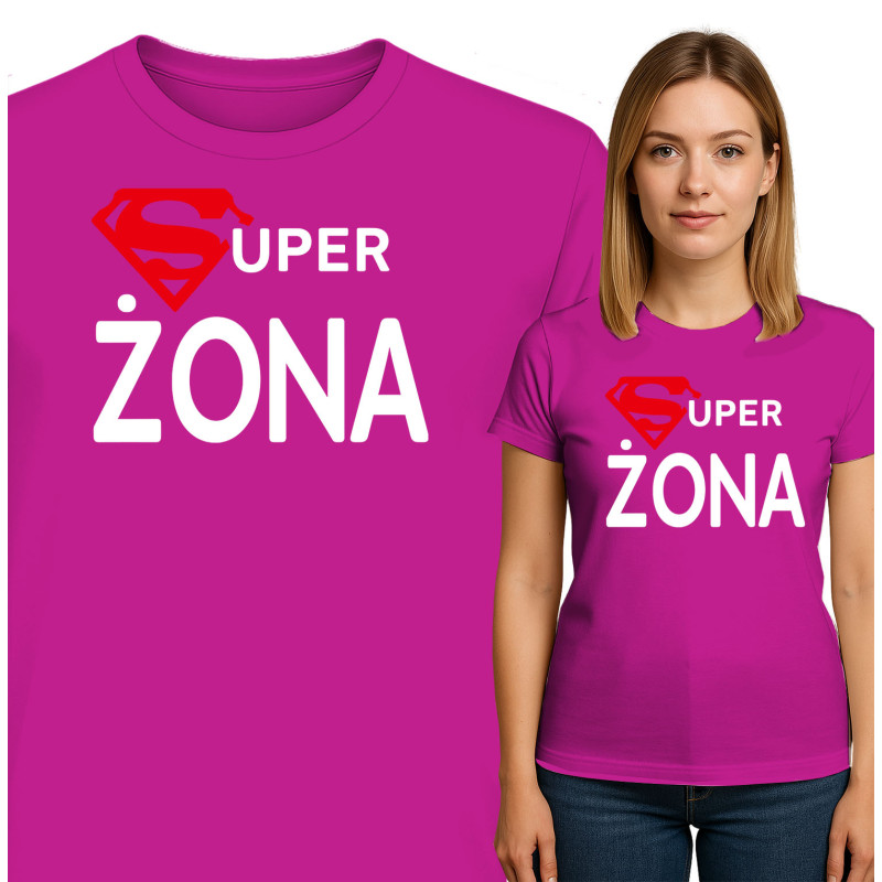 Koszulka damska  'Super ŻONA'