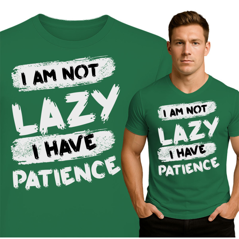 Unique Fitness Tee - I Am Not Lazy