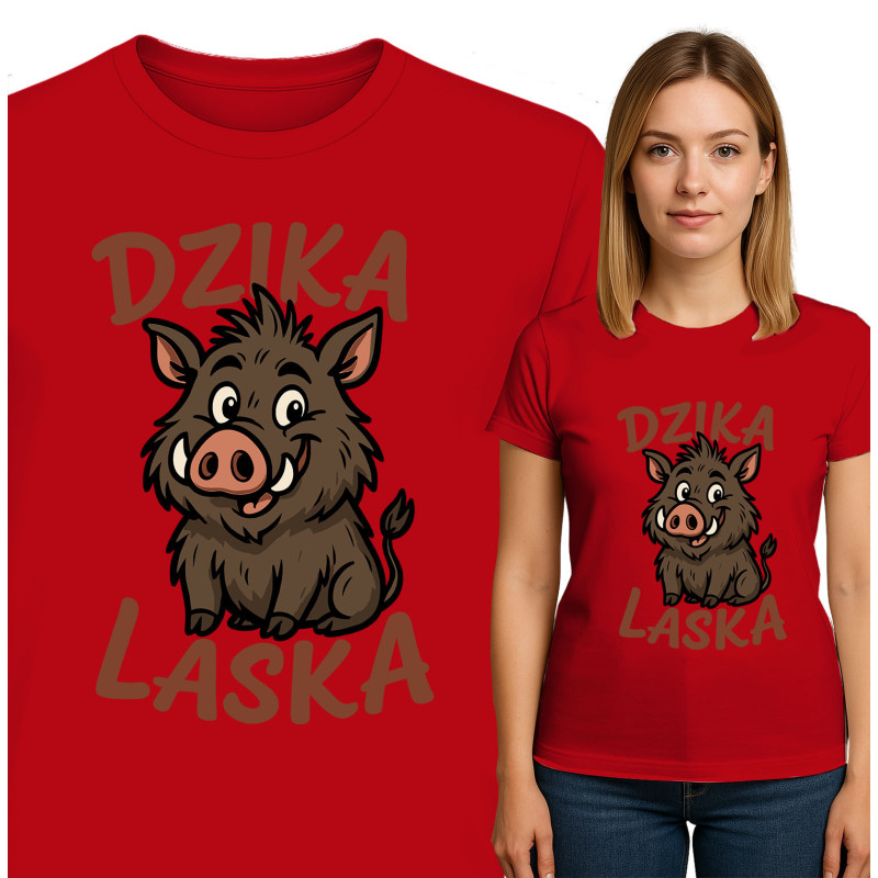 Vrolijk Wild Zwijn T-Shirt