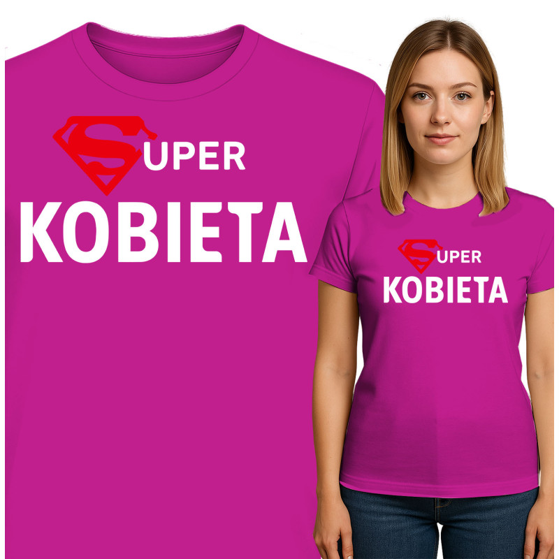 Koszulka damska 'Super Kobieta'