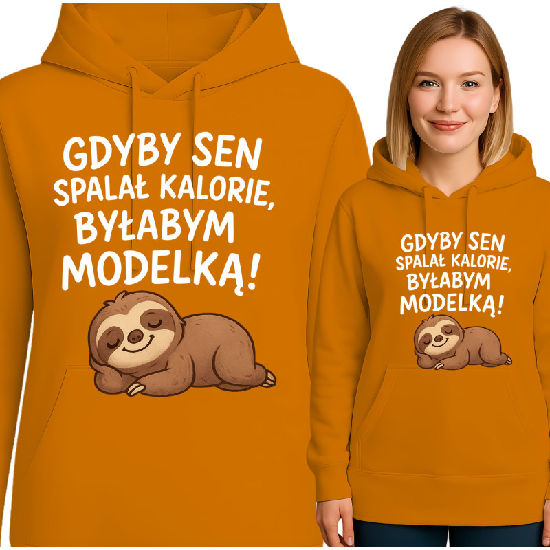 Bluza damska 'GDYBY SEN SPALAŁ KALORIE BYŁABYM MODELKĄ!'