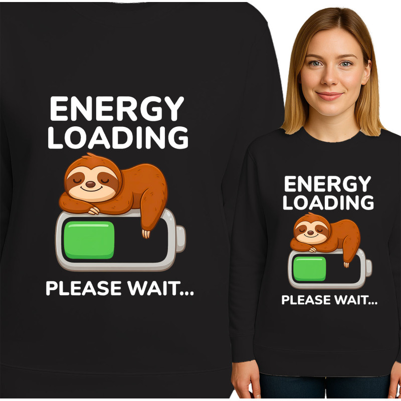 Bluza damska 'ENERGY LOADING PLEASE WAIT...'