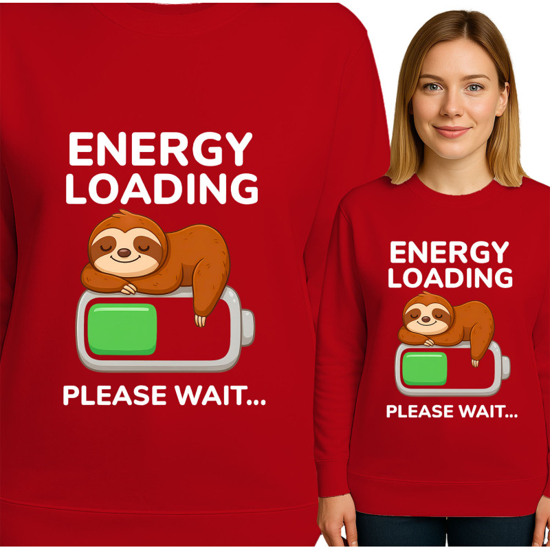 Bluza damska 'ENERGY LOADING PLEASE WAIT...'