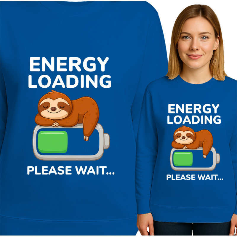 Bluza damska 'ENERGY LOADING PLEASE WAIT...'