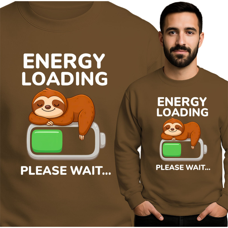 Bluza Mẹska 'ENERGY LOADING PLEASE WAIT...'