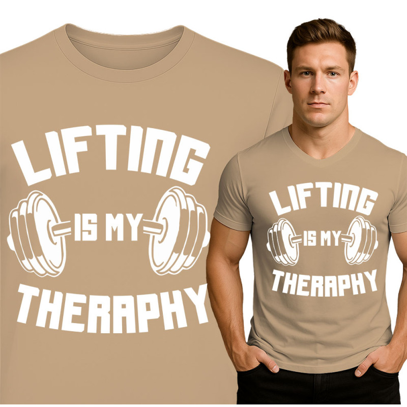 Lifting is My Therapy Shirt - Perfect for Fitness Enthusiasts