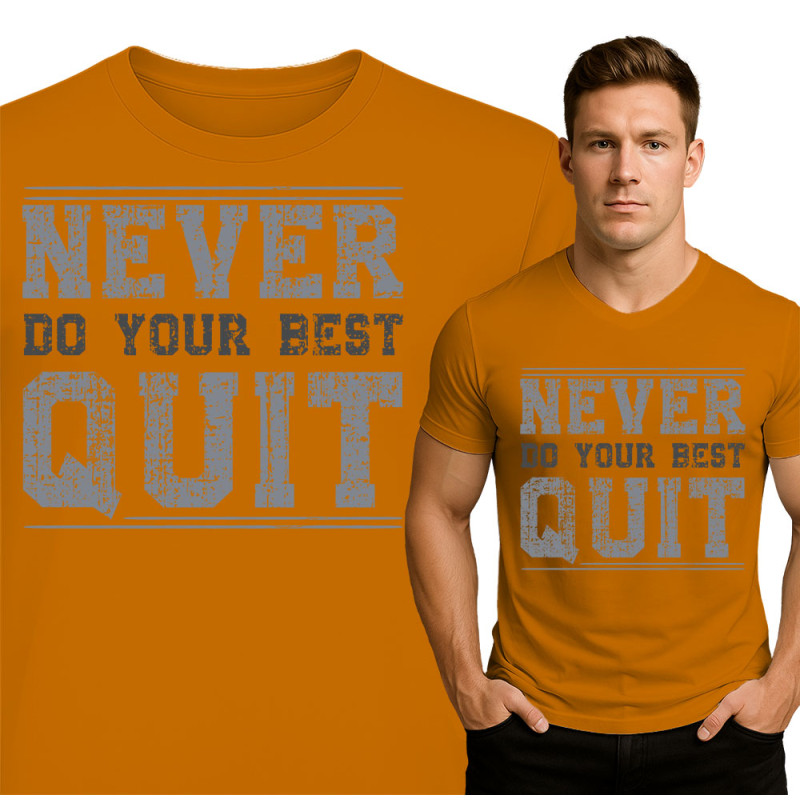 Motiverende Gymshirt - Nooit Opgeven