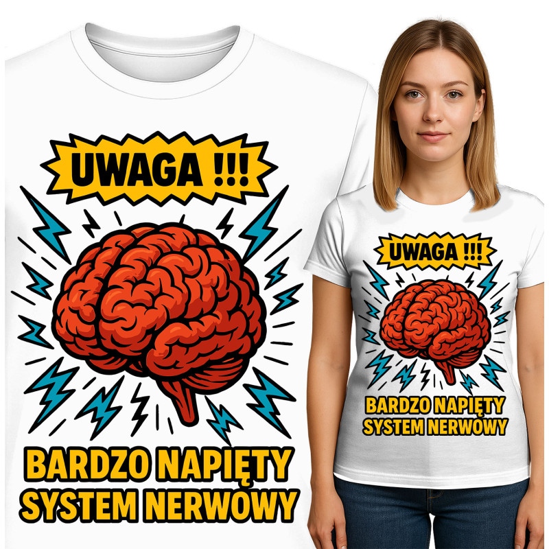 Let op! T-Shirt - Nervous System Waarschuwing