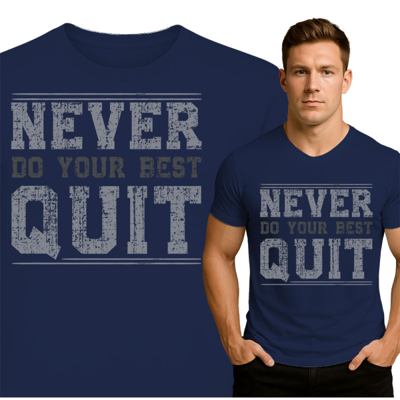 Motivational Gym Shirt - Never Quit
