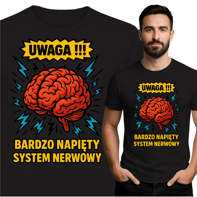 Waarschuwing! T-Shirt - Overbelaste Zenuwstelsel