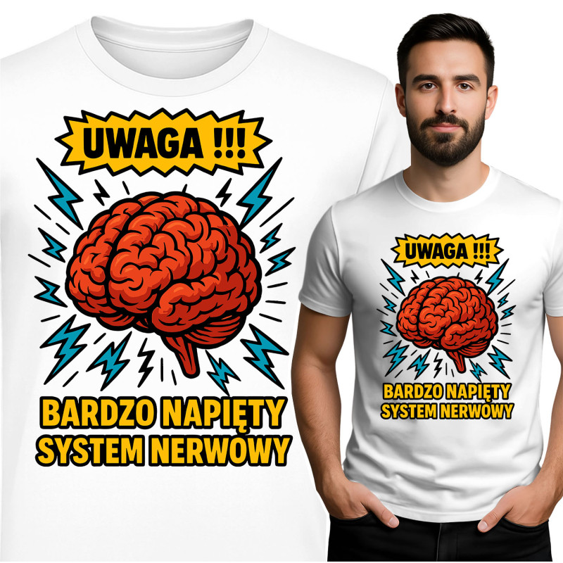 Waarschuwing! T-Shirt - Overbelaste Zenuwstelsel
