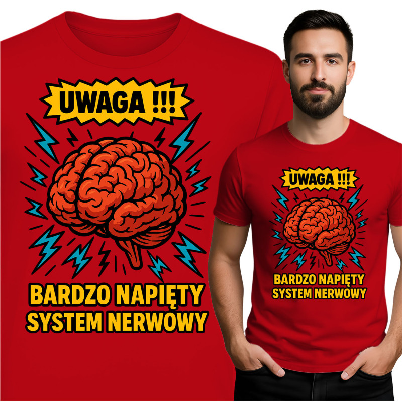 Waarschuwing! T-Shirt - Overbelaste Zenuwstelsel