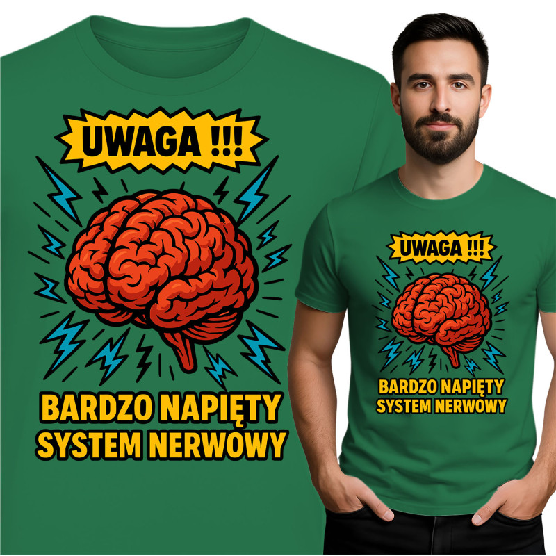 Waarschuwing! T-Shirt - Overbelaste Zenuwstelsel