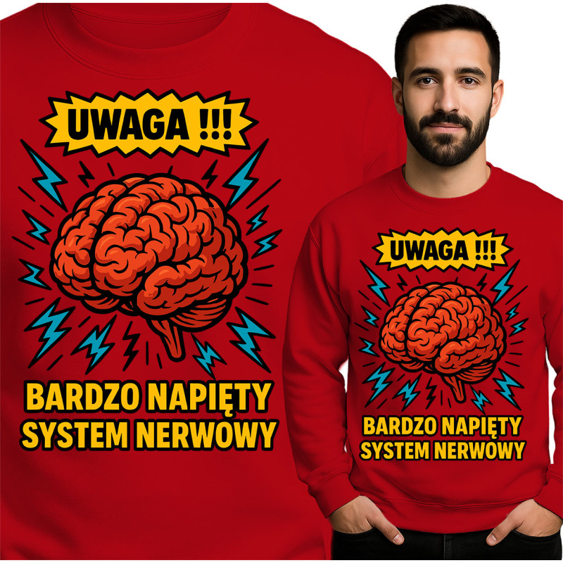 Waarschuwing Sweatshirt - Bewustzijn Nervensysteem