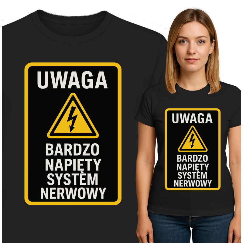 Waarschuwings T-Shirt: Zenuwstelsel Alert