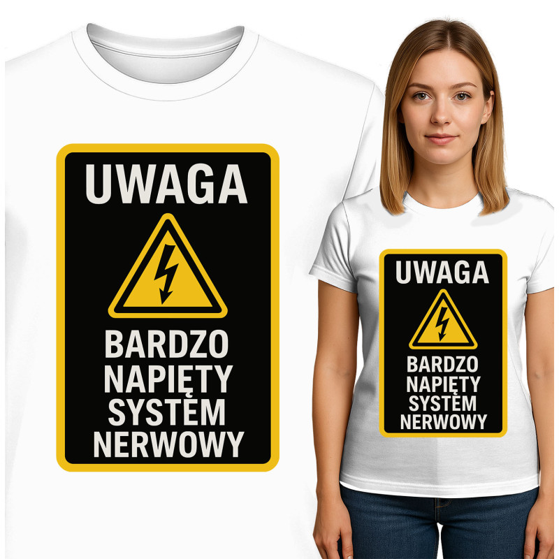 Waarschuwings T-Shirt: Zenuwstelsel Alert