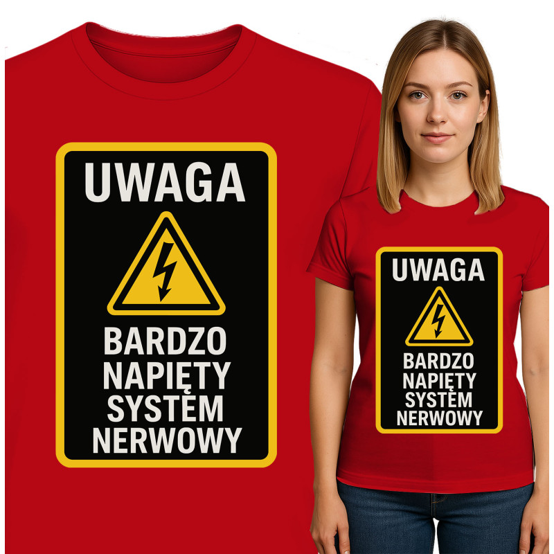 Waarschuwings T-Shirt: Zenuwstelsel Alert