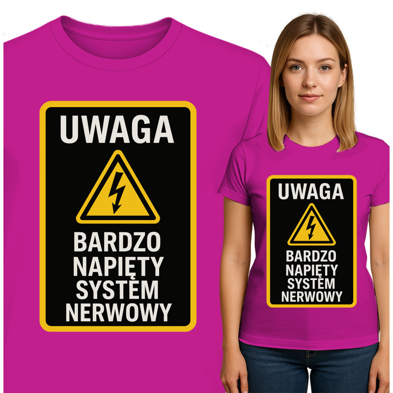 Waarschuwings T-Shirt: Zenuwstelsel Alert