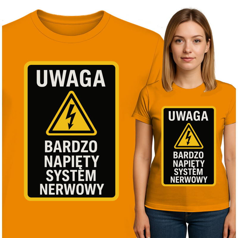 Waarschuwings T-Shirt: Zenuwstelsel Alert