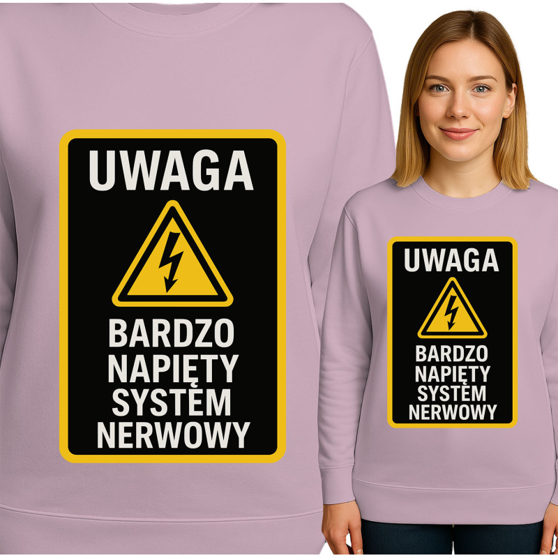 Waarschuwing Sweatshirt: Blijf Alert!
