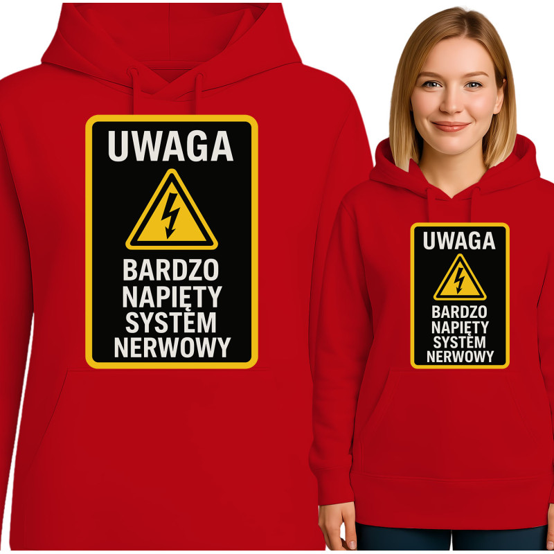 Bluza damska 'Uwaga: Bardzo Napięty System Nerwowy'