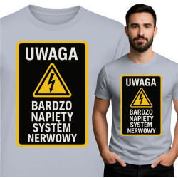 Koszulka męska  'Uwaga:...