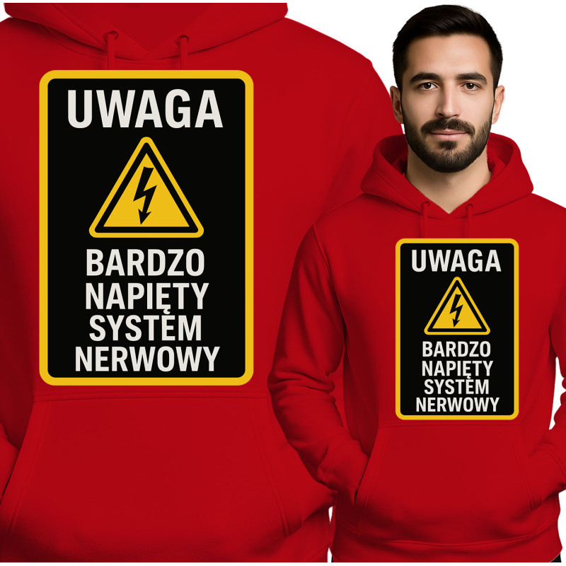 Waarschuwings Hoodie: Hoge Spanning Stijl