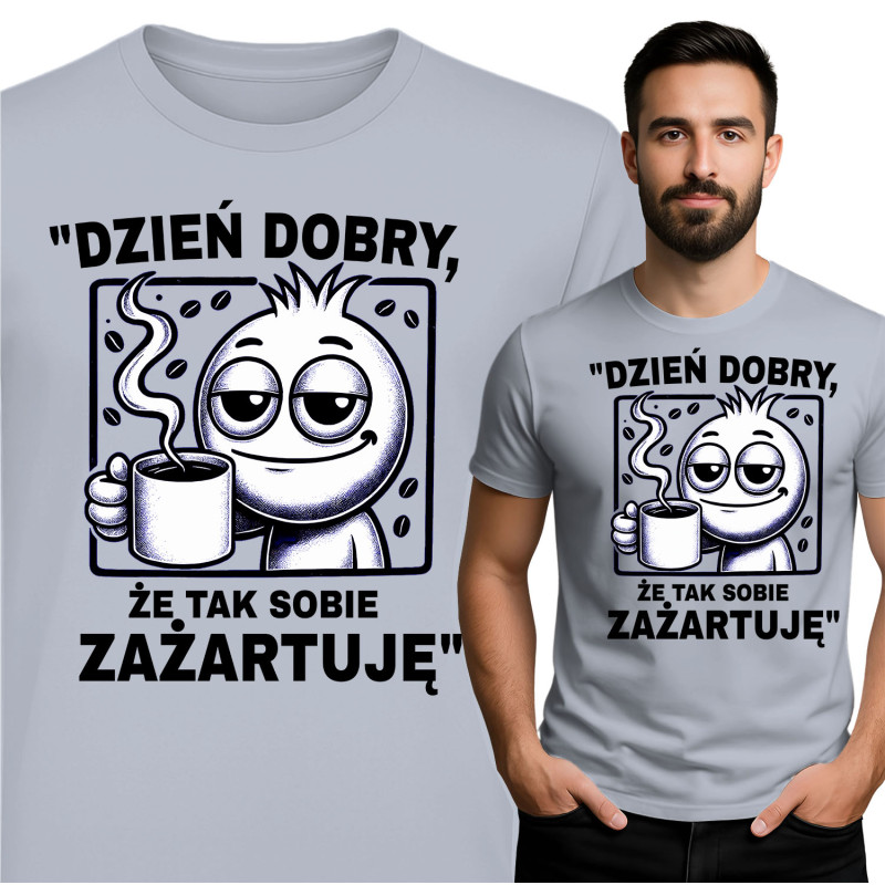 Grappig 'Dzień Dobry' T-shirt