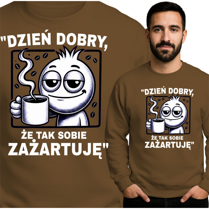 Grappige Koffie Quote Sweatshirt