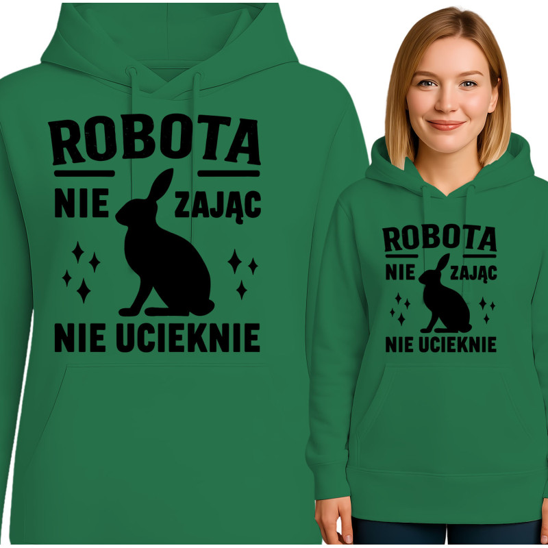 Bluza damska \'ROBO TA NIE ZAJĄC NIE UCIEKNIE\'