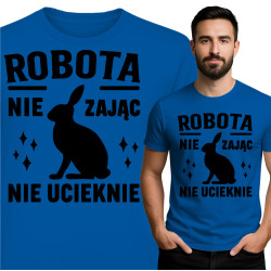 Koszulka męska 'ROBO TA NIE ZAJĄC NIE UCIEKNIE'