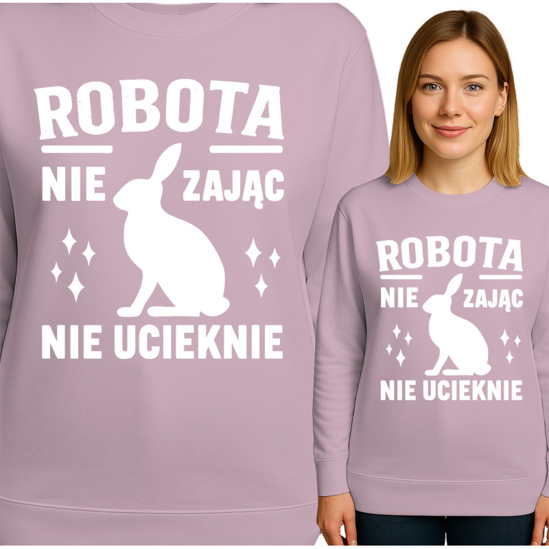 Bluza damska 'ROBO TA NIE ZAJĄC NIE UCIEKNIE'