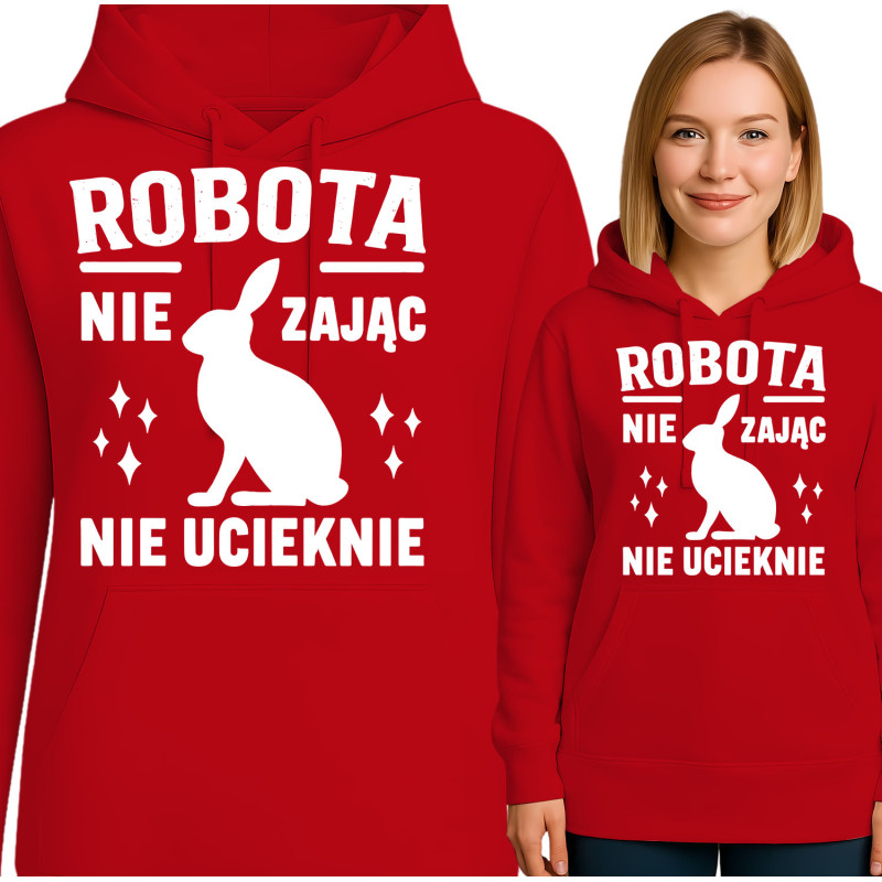 Bluza damska'ROBO TA NIE ZAJĄC NIE UCIEKNIE'