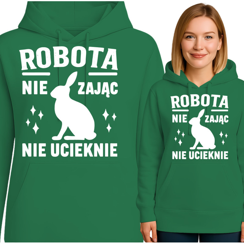 Bluza damska'ROBO TA NIE ZAJĄC NIE UCIEKNIE'