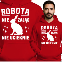 Opvallende Rode Hoodie met Konijn Ontwerp