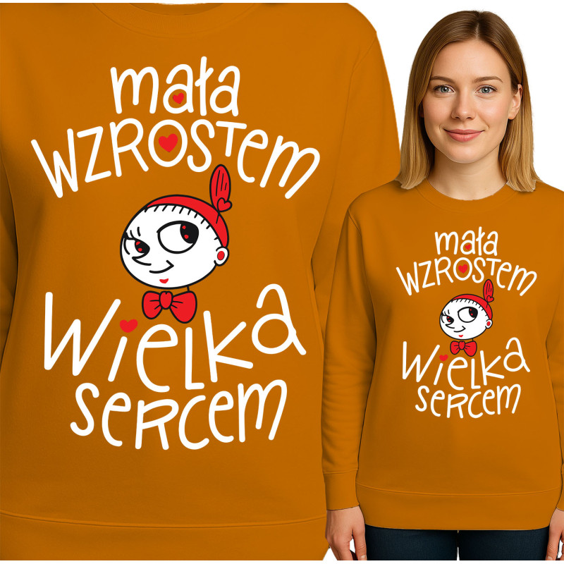 Bluza damska 'Mała Wzrostem, Wielka Sercem'