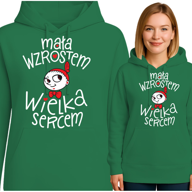 Bluza damska 'Mała Wzrostem, Wielka Sercem'
