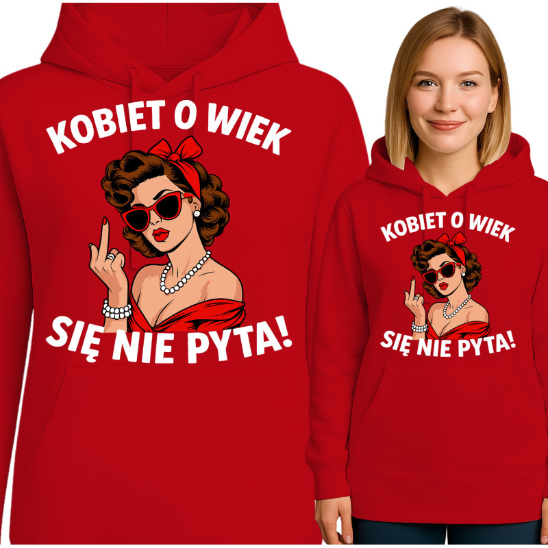 Bluza damska 'Kobiet o wiek się nie pyta'