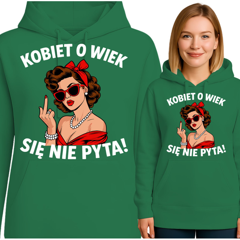 Bluza damska 'Kobiet o wiek się nie pyta'