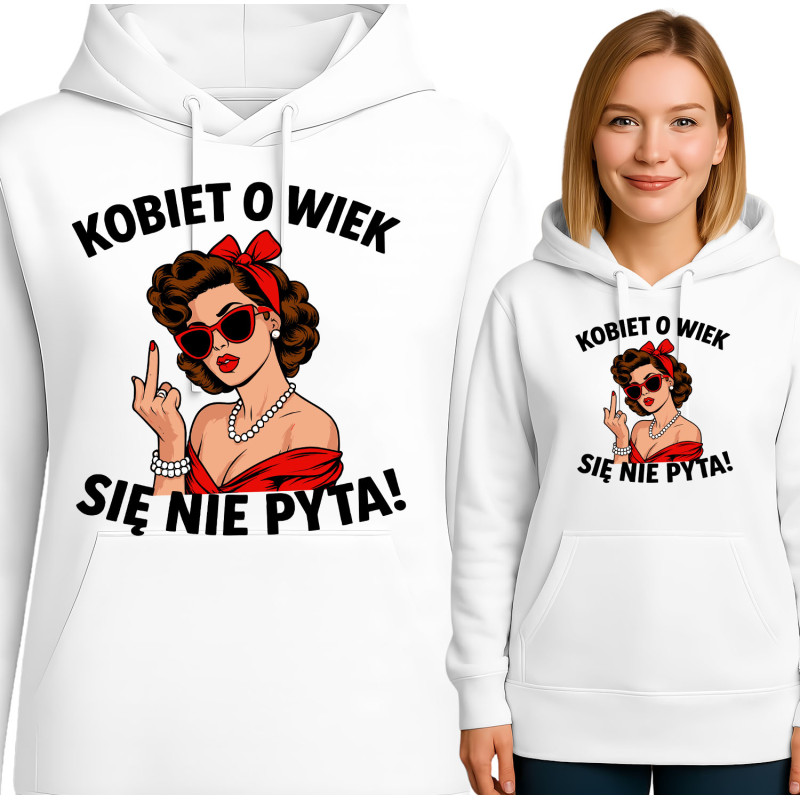 Bluza damska 'Kobiet o wiek się nie pyta'