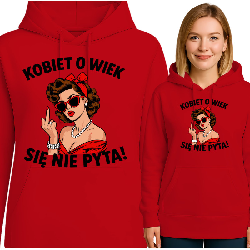 Bluza damska 'Kobiet o wiek się nie pyta'