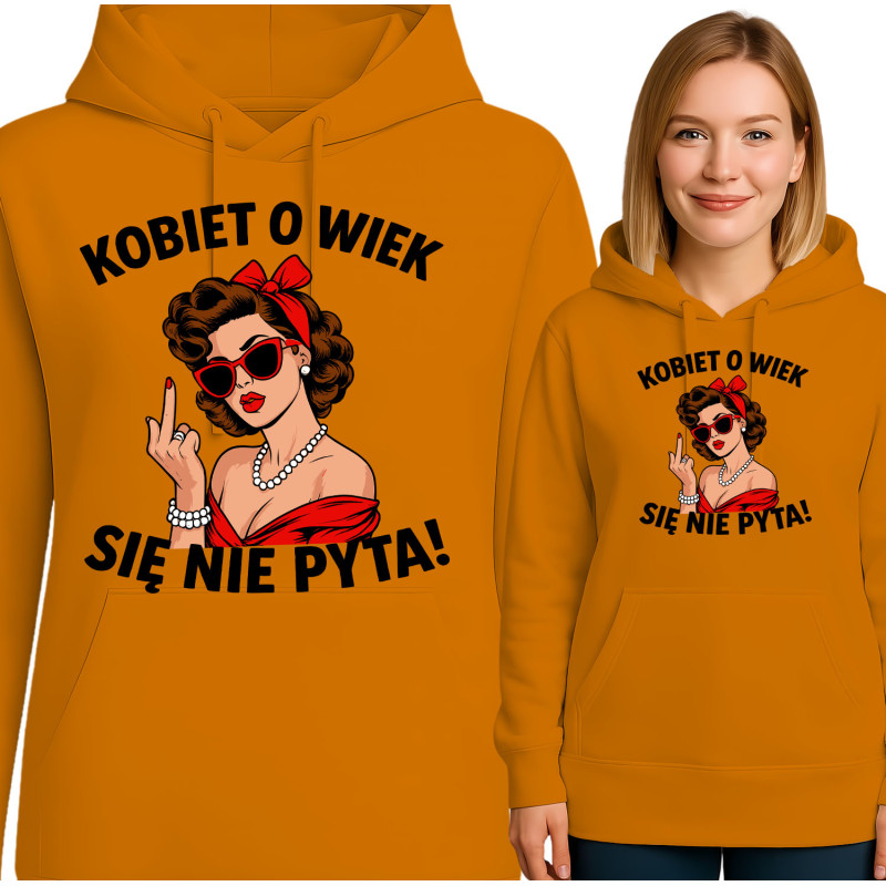 Bluza damska 'Kobiet o wiek się nie pyta'